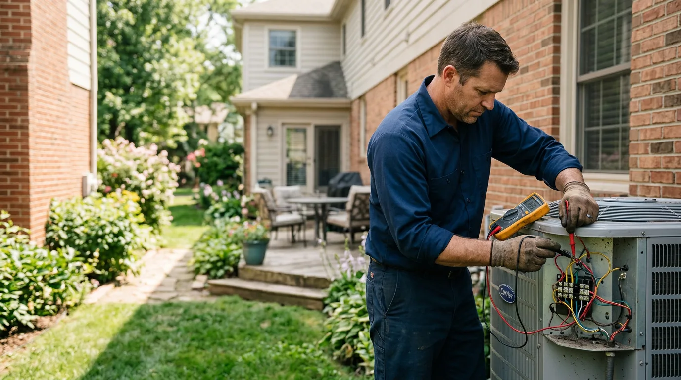 HVAC technician working near Hamden, OH